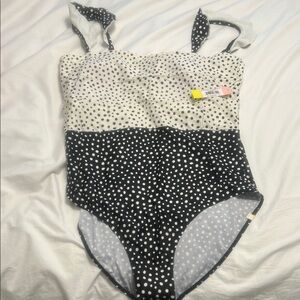 Summersalt Black and White Polka Dot Swimsuit